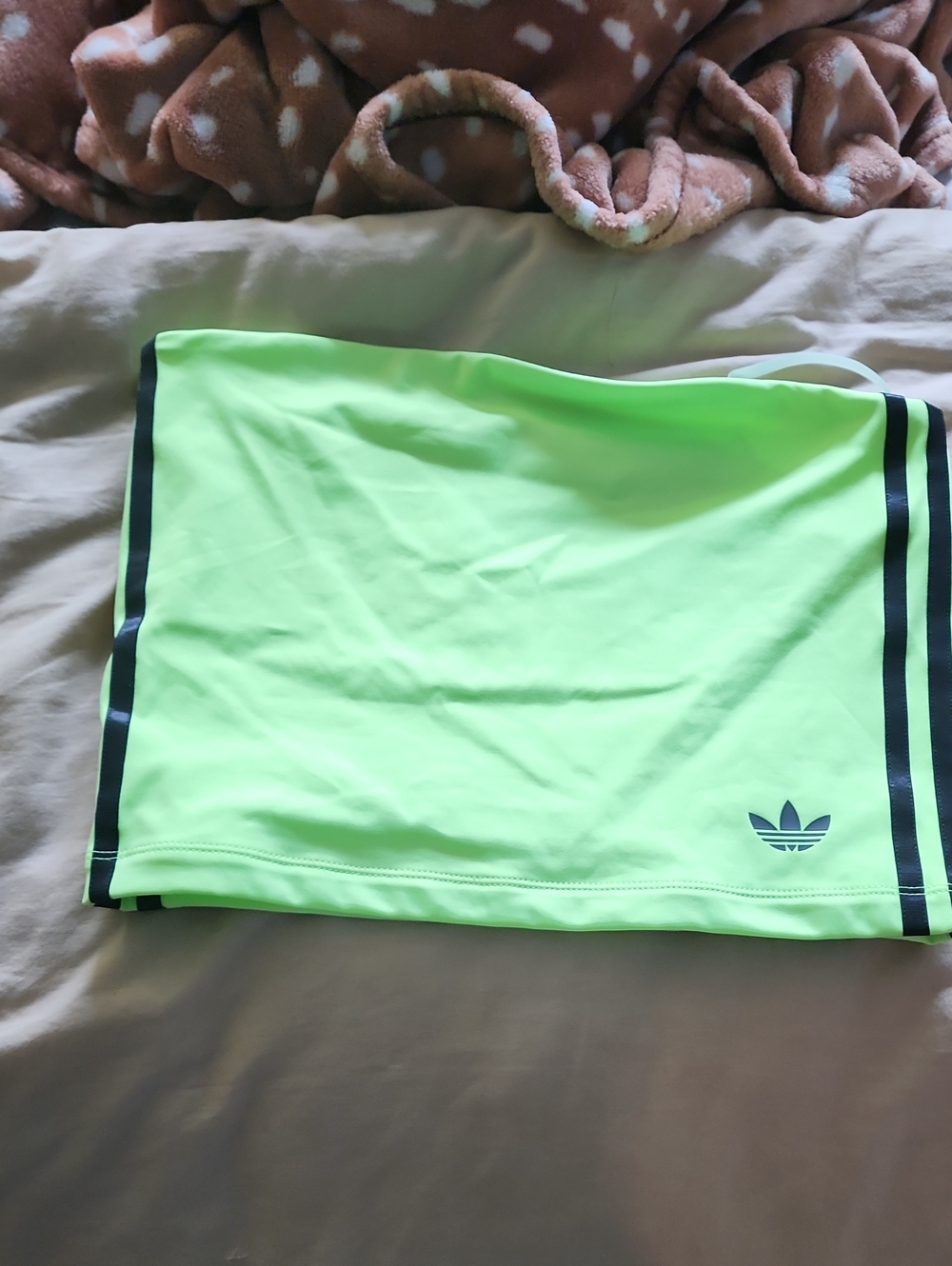 adidas Neon Green Sports Skort with Black Trim